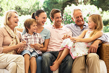 the generations of family looking happy and relaxed estate planning
