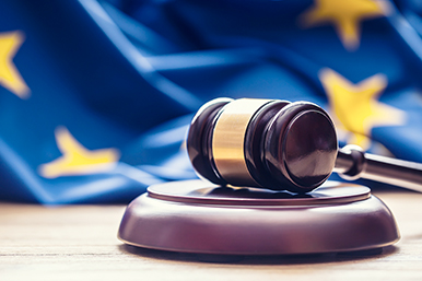EU flag and gavel: The Brexit 30 June deadline