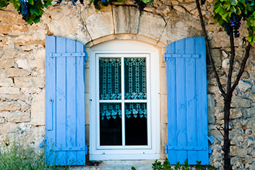 French cottage window; lockdown & tax residence in France