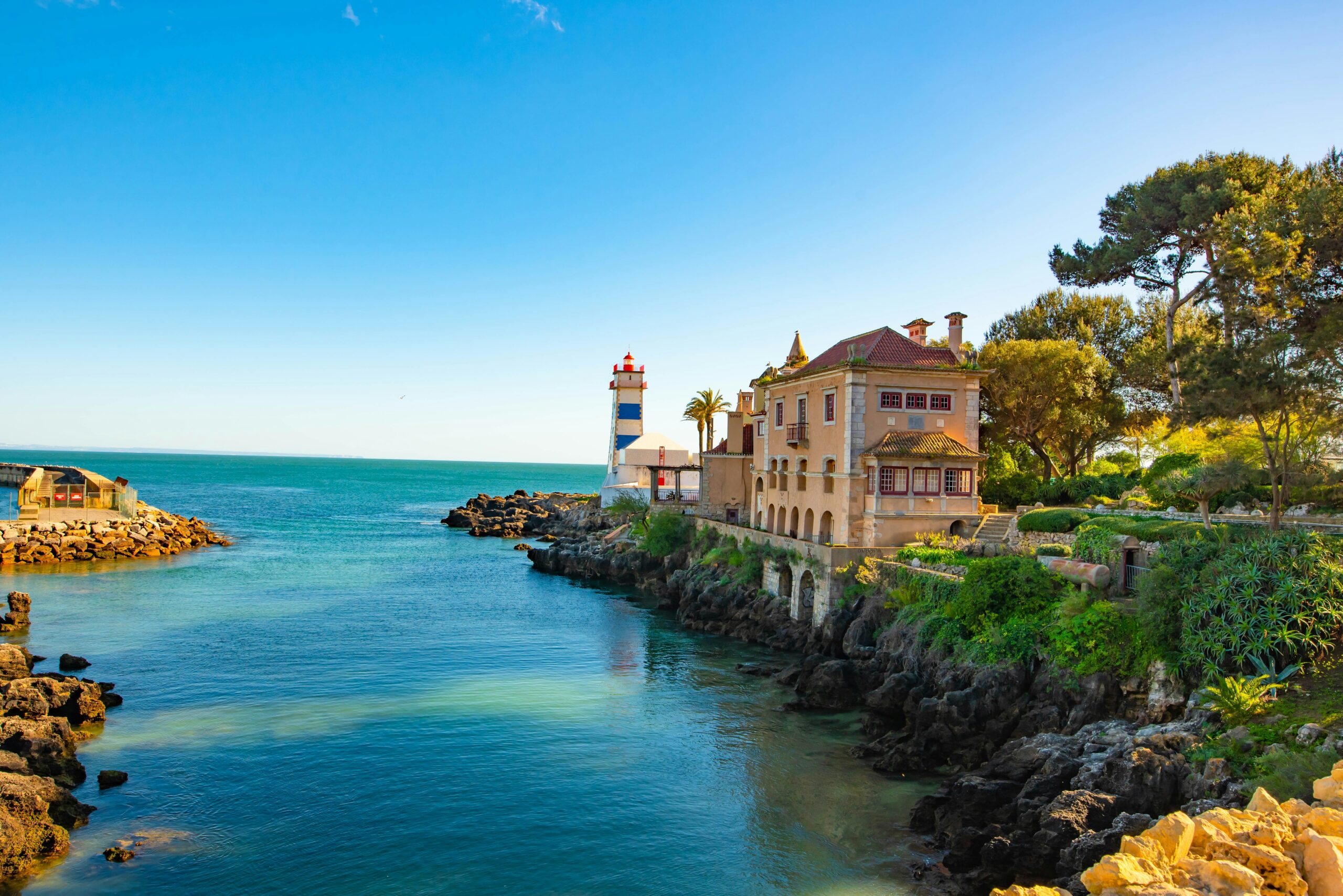 Portuguese house on the sea